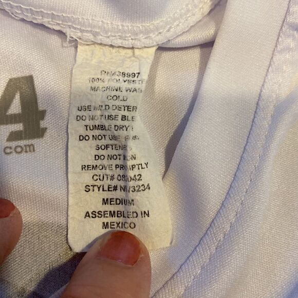 A4 Huntington Beach Polo Club V Neck Wicking Tee Shirt Size Medium - Picture 8 of 8